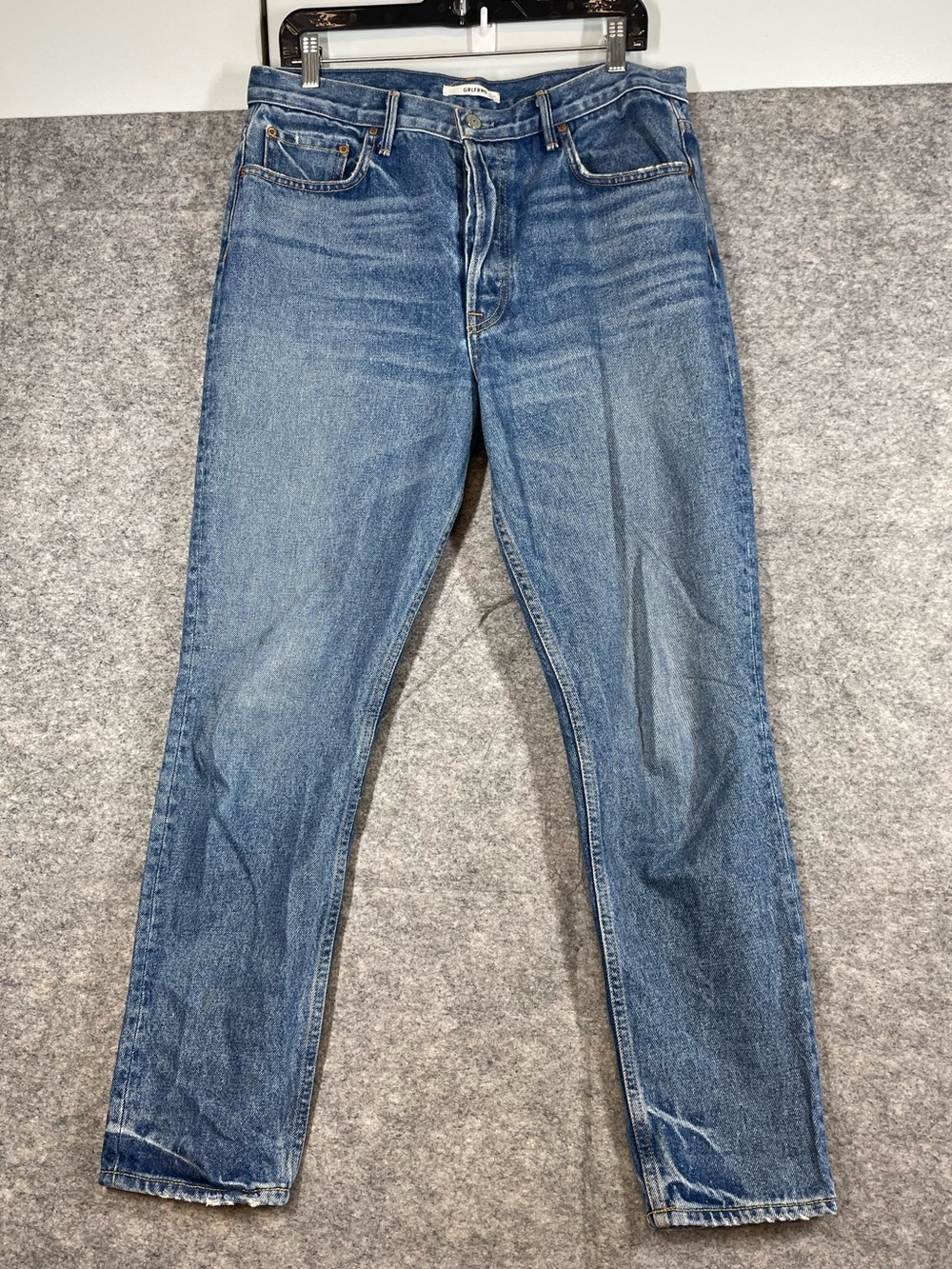 GRLFRND Cotton Denim Jeans Size 31 High Rise Tapered Skinny Leg 90s Inspired